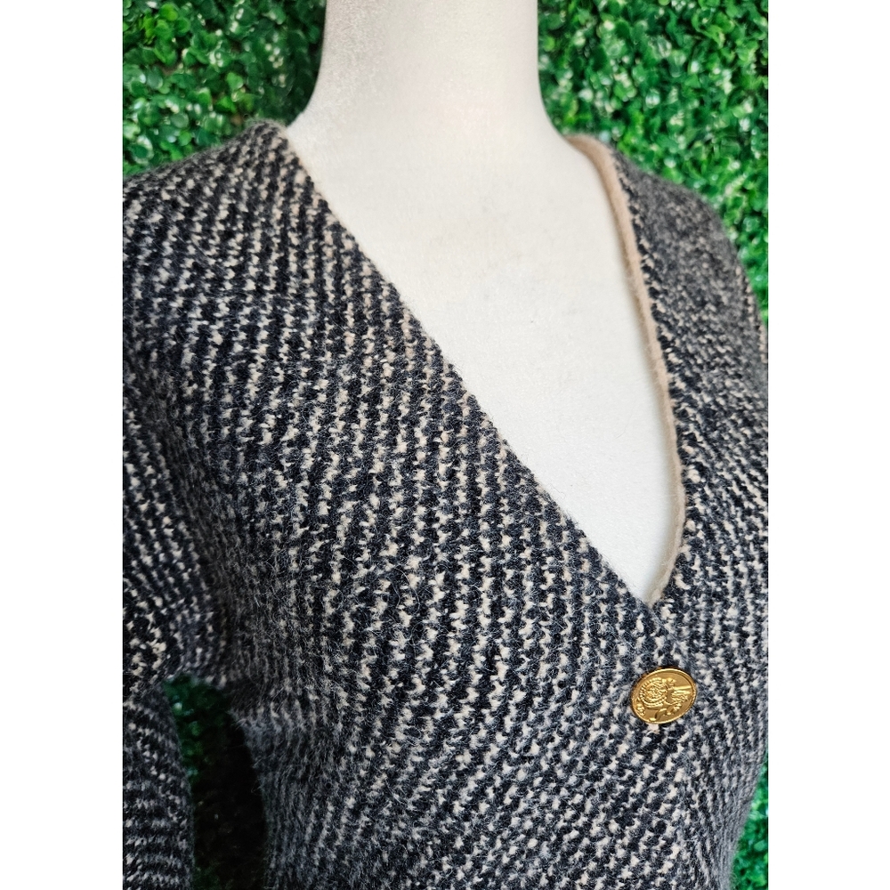 J.Crew Jacquard V-neck lady jacket - Picture 5 of 8